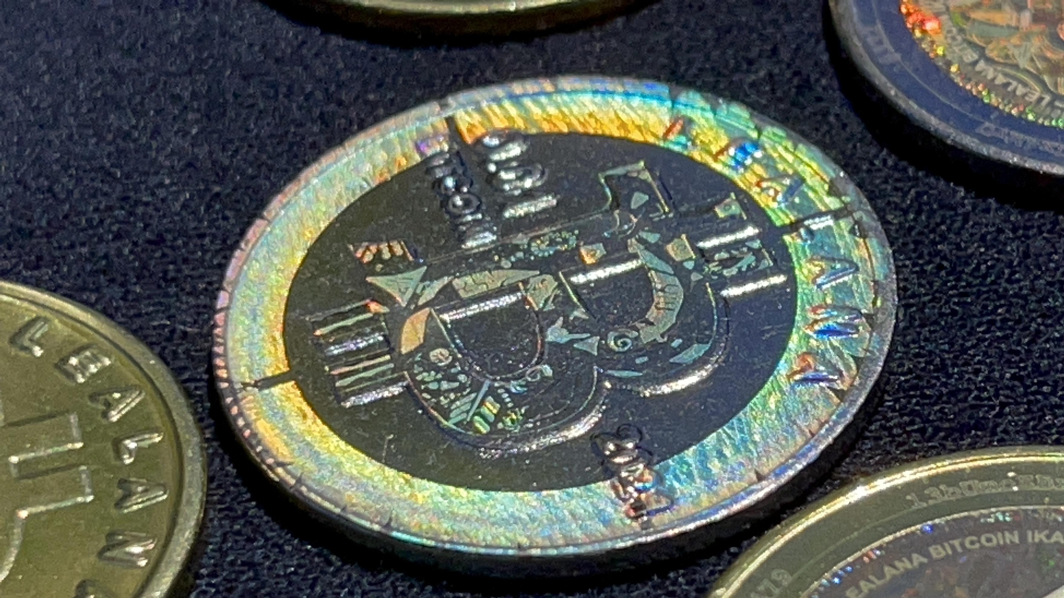 Bitcoin Cents — Brass, Nickel and Rainbow — recovered source image 10