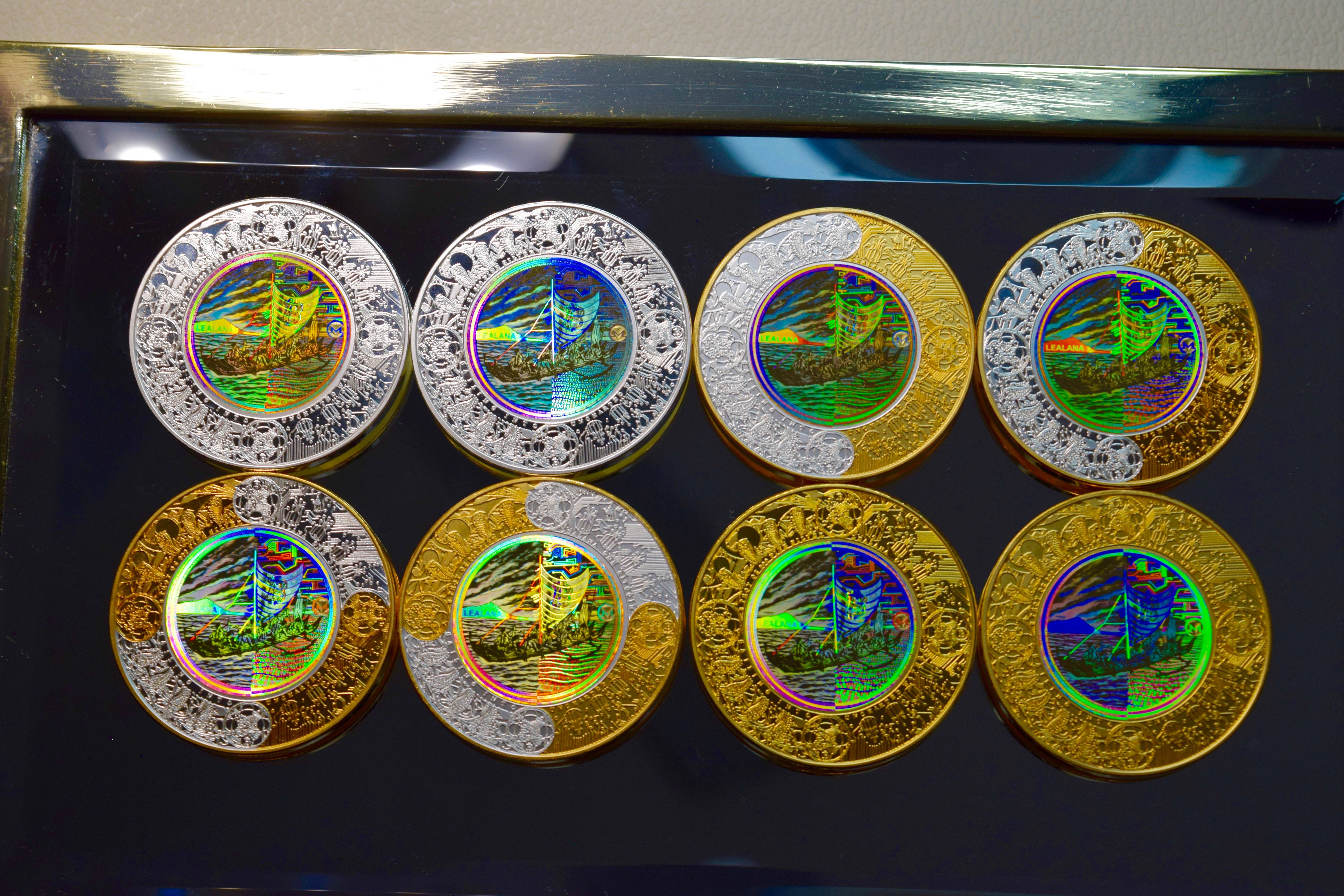 Kamehameha Eight-Coin Koa Set — recovered source image 2